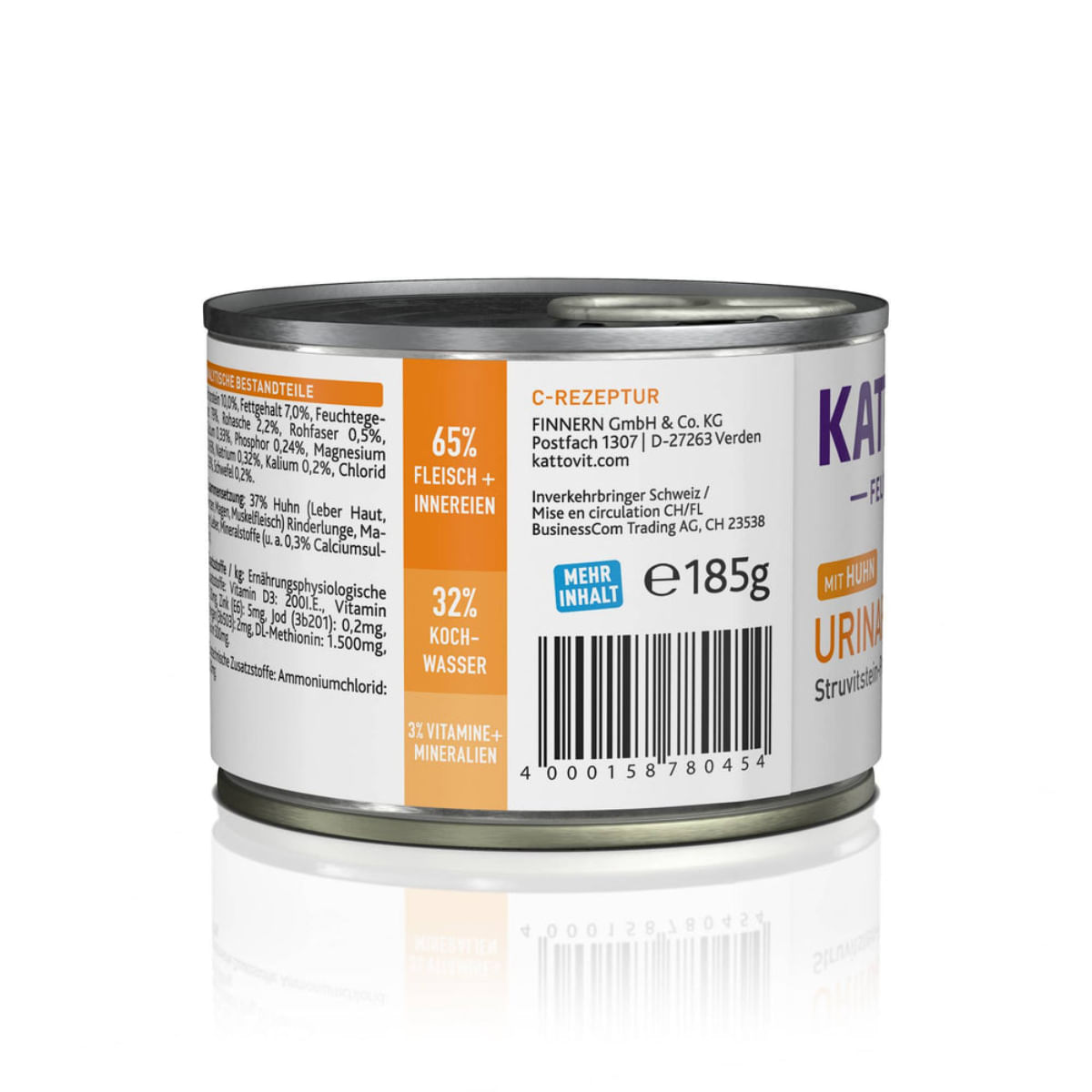 KATTOVIT Urinary, Pui, dietă veterinară, conservă hrană umedă pisici, sistem urinar, (în aspic), bax, 185g x 12buc - poza 5