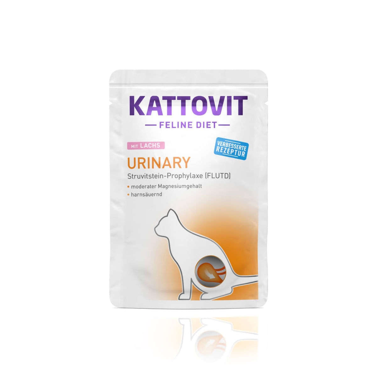 KATTOVIT Urinary, Somon, dietă veterinară, plic hrană umedă pisici, sistem urinar, (în sos), 85g - poza 1