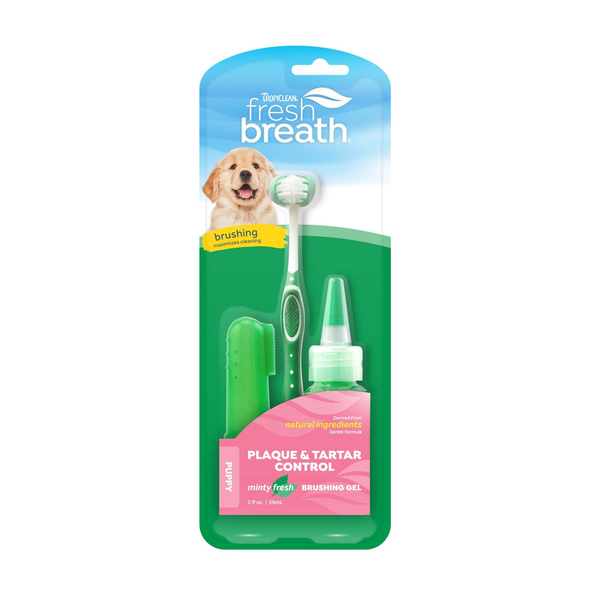 Kit Igiena Orala Fresh Breath Puppy TropiClean, 59 ml - poza 1
