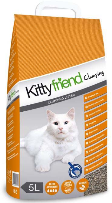 KITTYFRIEND Clumping Nisip pentru pisici, bentonită 5L/5,25kg