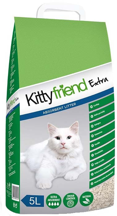 KITTYFRIEND Non-Clumping Nisip pentru pisici Extra, bentonită 5L/3,45kg