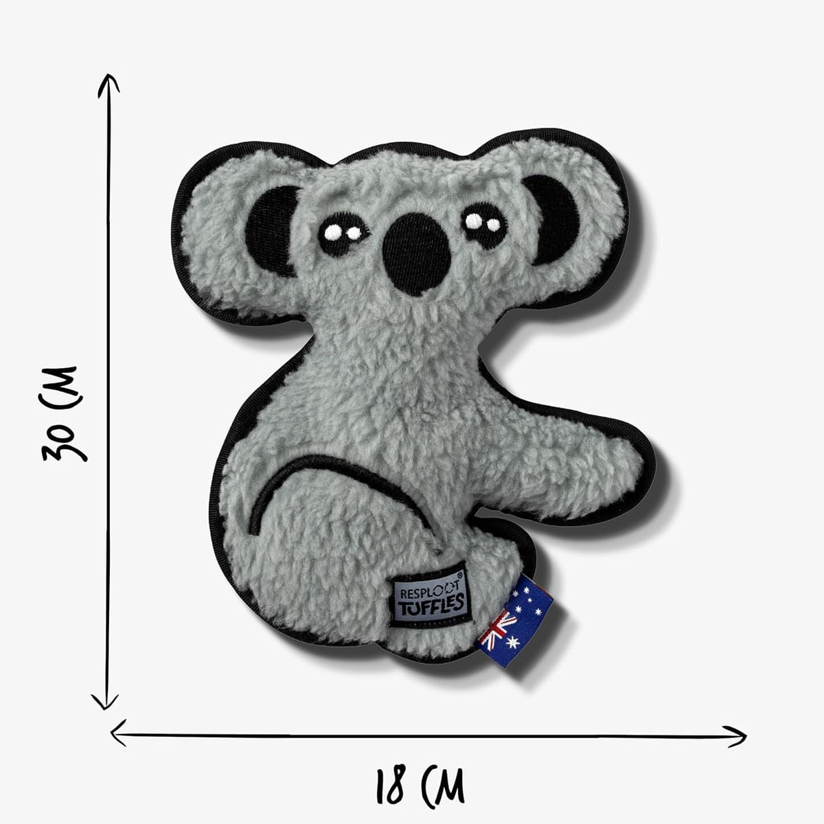 Koala Tuffles WWF, Jucărie pentru caini, din materiale reciclate, 23 x 22 cm Koala Tuffles WWF, Jucărie pentru caini, din materiale reciclate, 23 x 22 cm - poza 3