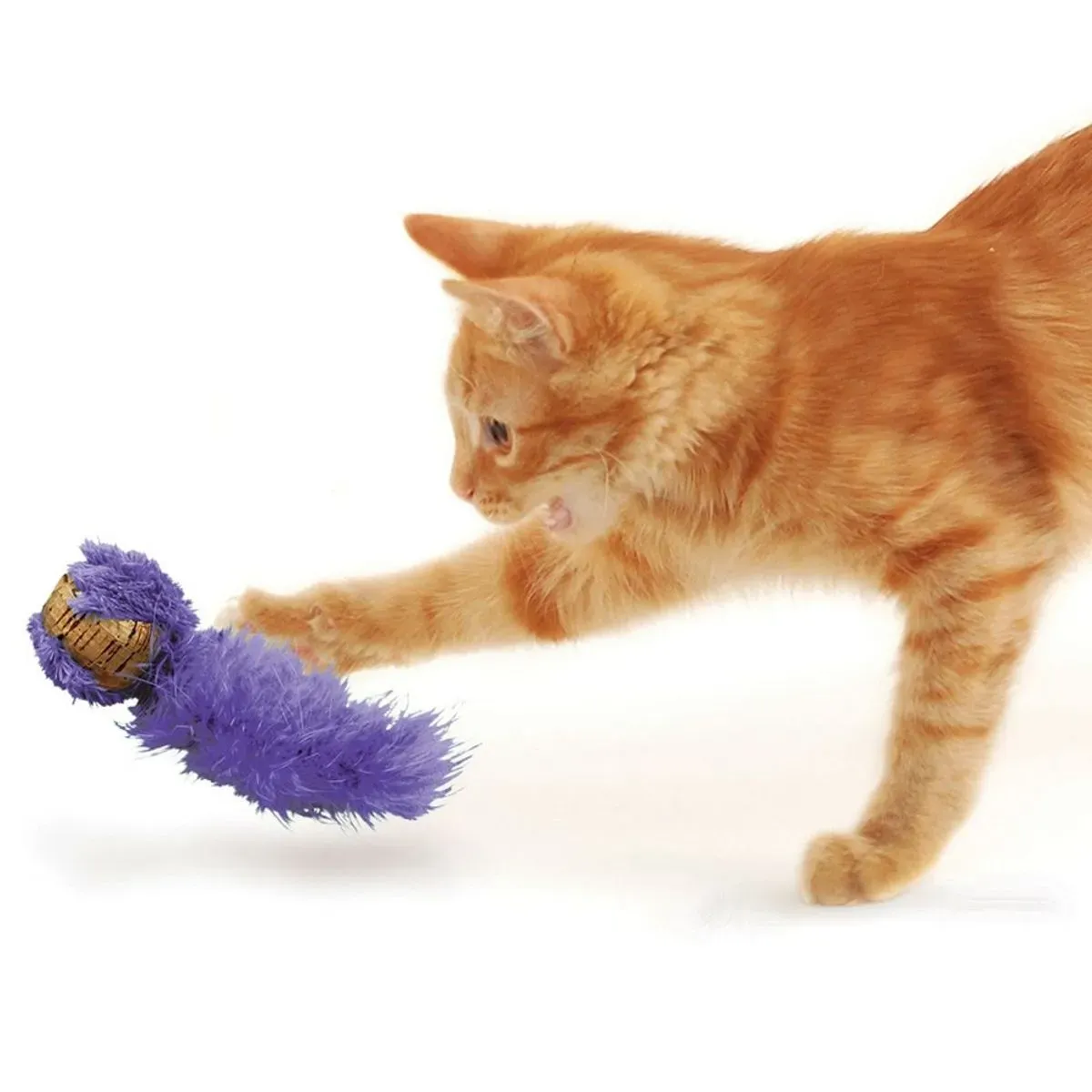 KONG Active Cork Ball, jucărie minge pisici, catnip, plută, diverse culori, 1buc - poza 4
