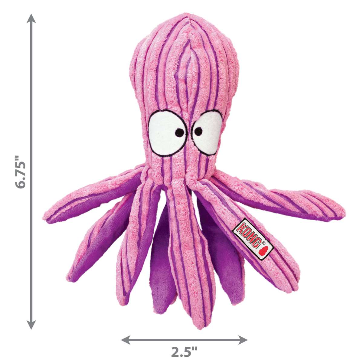 KONG CuteSeas Octopus, jucărie de pluș câini, cu sunet, pluș KONG CuteSeas Octopus, jucărie de pluș câini S, cu sunet, pluș, roz, 1buc - poza 3