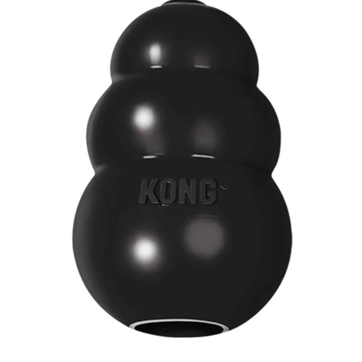 KONG Extreme, Kong câini, eliberare recompense, dentiție, cauciuc KONG Extreme, Kong câini L, eliberare recompense, dentiție, cauciuc, negru, 1buc - poza 1