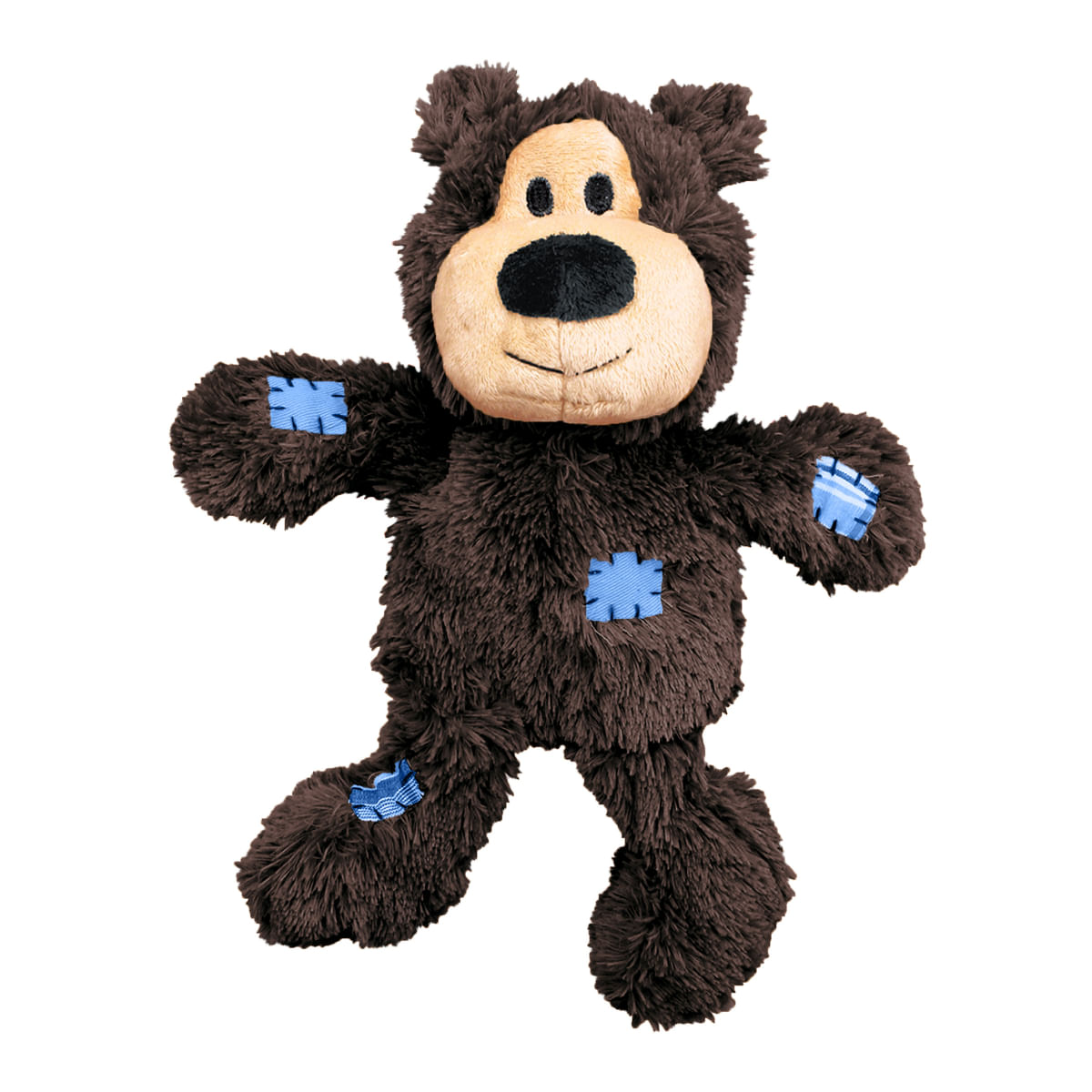 KONG Wild Knots Bear, jucărie sfoară câini, cu sunet, pluș KONG Wild Knots Bear, jucărie sfoară câini S, cu sunet, pluș, maro, 1buc - poza 4
