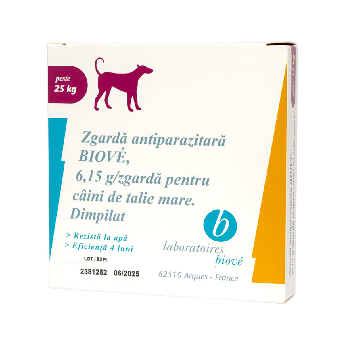 LABORATOIRES BIOVE, deparazitare externă câini, zgardă LABORATOIRES BIOVE, deparazitare externă câini, L-XL, zgardă, 60 cm, 1buc - poza 1
