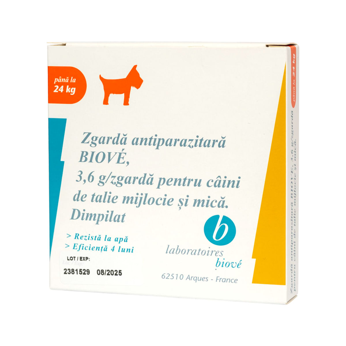 LABORATOIRES BIOVE, deparazitare externă câini, zgardă LABORATOIRES BIOVE, deparazitare externă câini, S, zgardă, 45 cm, 1buc - poza 2