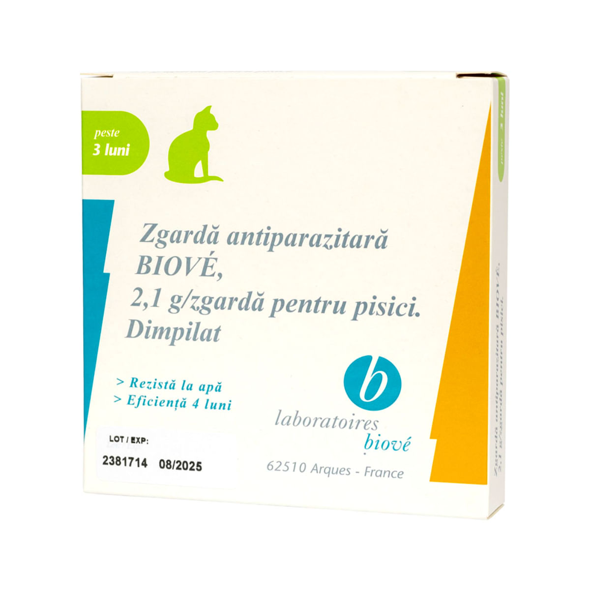LABORATOIRES BIOVE, deparazitare externă pisici, zgardă, 35cm cm, 1buc - poza 2