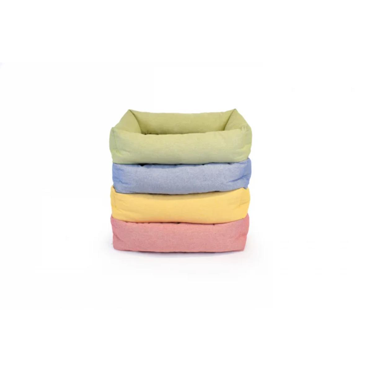 LEOPET Elba Pastel, pat dreptunghiular câini și pisici, textil, diverse culori, 40x60cm - poza 1