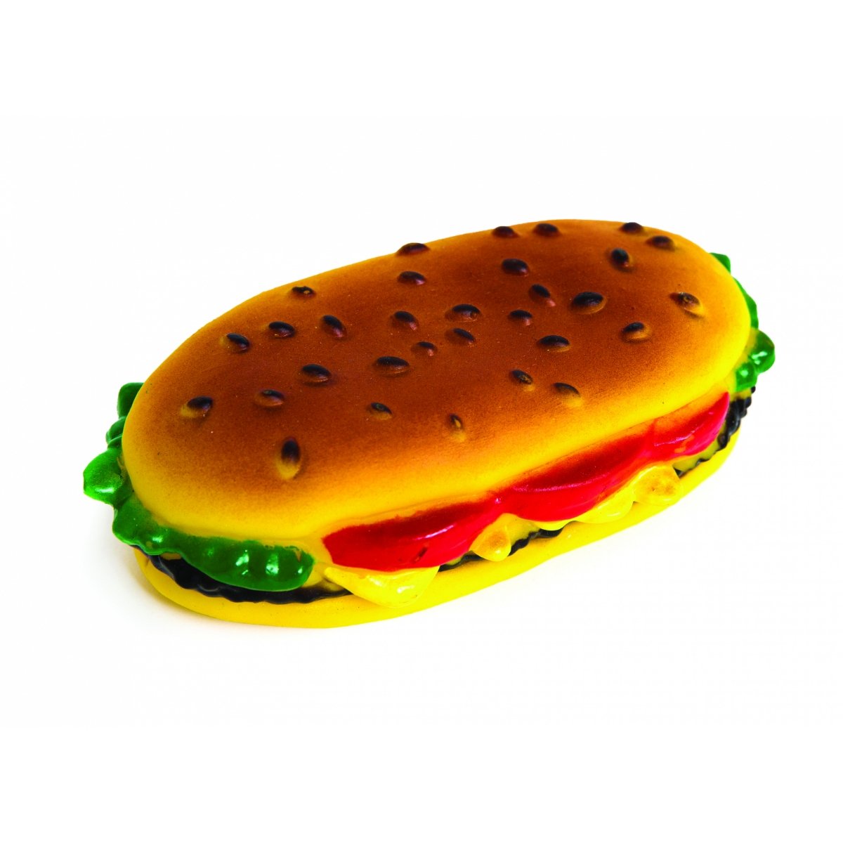 LEOPET Sandwich, jucărie de aport câini, S-L, vinil, activități fizice, multicolor, 13.5 x 7 x 4 cm - poza 2