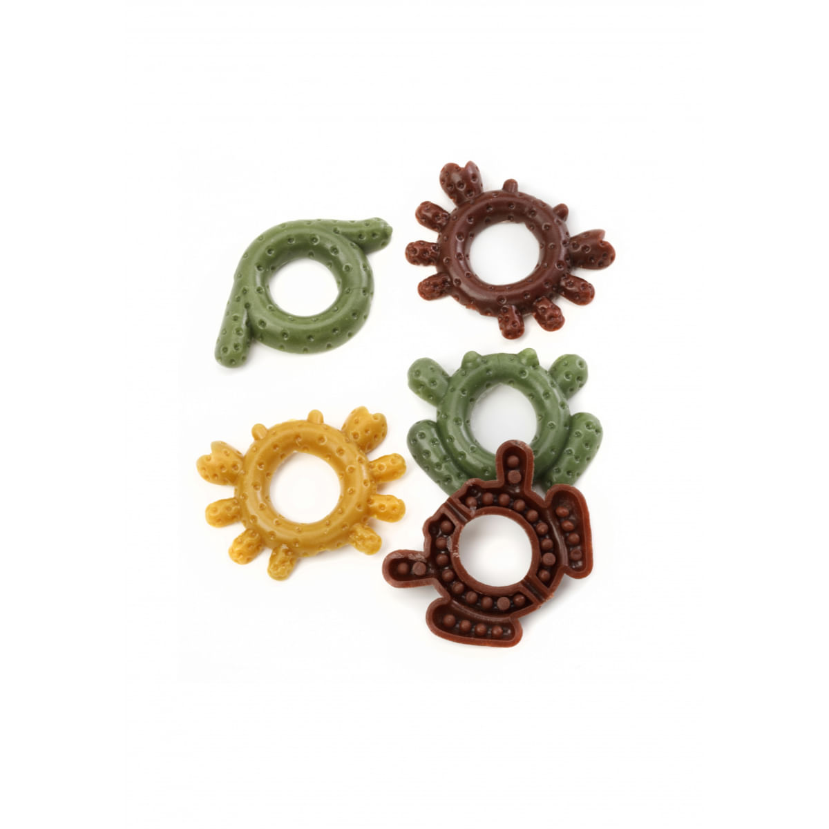 LEOPET Viking Dental Puppy Rings, XS-XL, Fructe, punguță recompense fără cereale câini junior, 80g - poza 3