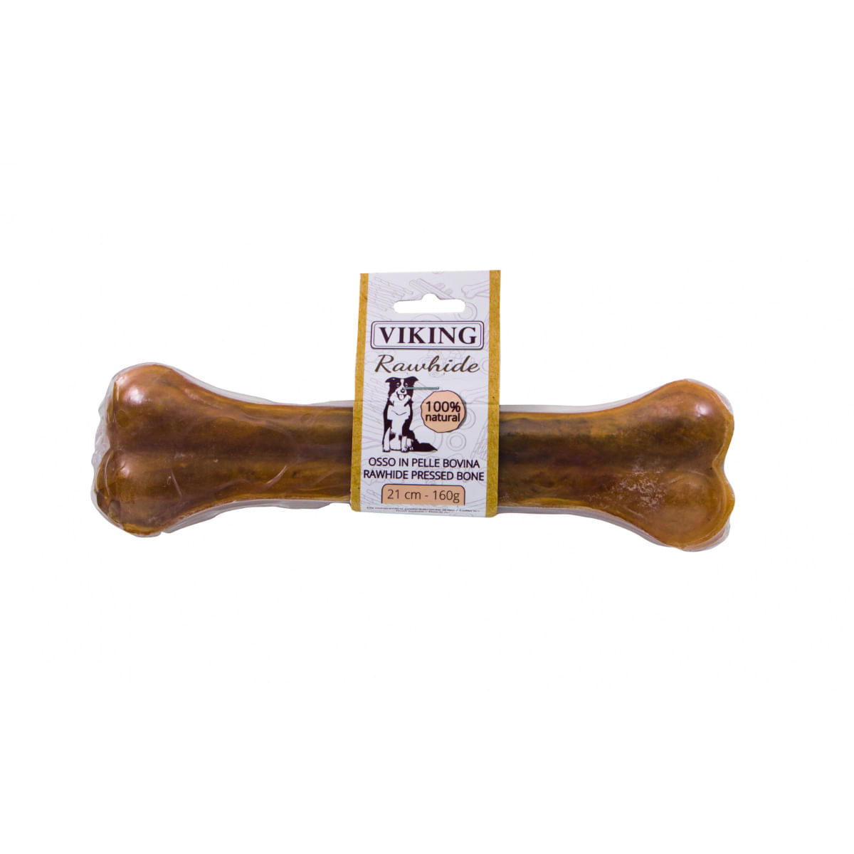 LEOPET Viking Os Piele Presata, L, Vită, punguță recompense fără cereale câini, 280g - poza 2