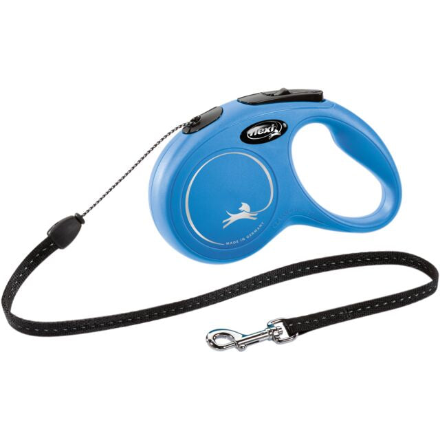 Lesa Flexi Classic, Snur, S 5 m/12 kg Albastru