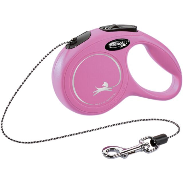 Lesa Flexi Classic, Snur, XS 3 m/8 kg Roz