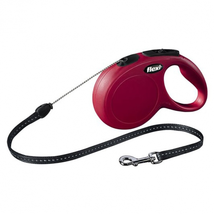 Lesa Flexi New Classic, Cord, S, 8 M, Rosu