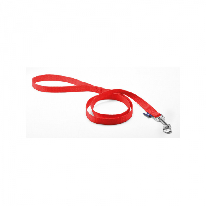 Lesa pentru caini din nylon rosie XS 1 m 1,6 cm