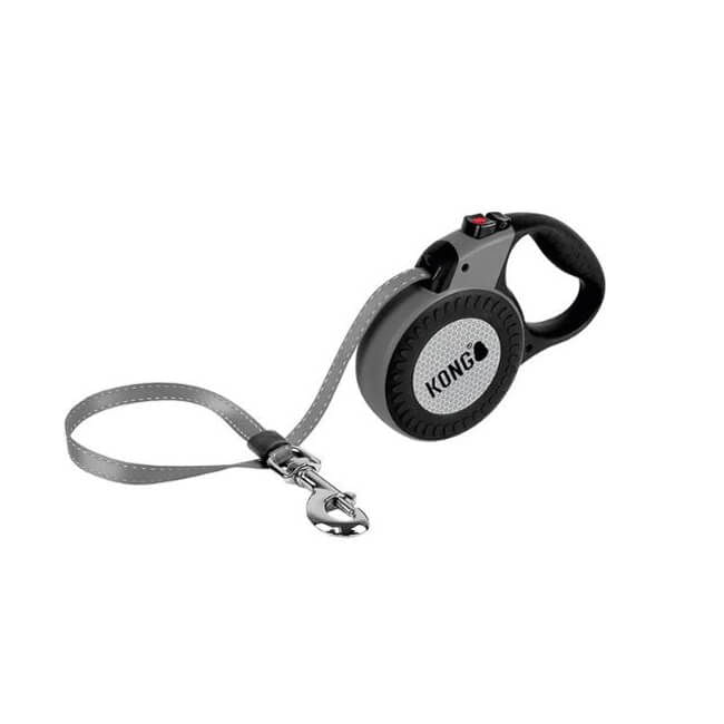 Lesa Retractabila Kong Reflect L, 5m-50 Kg, Gri - poza 1