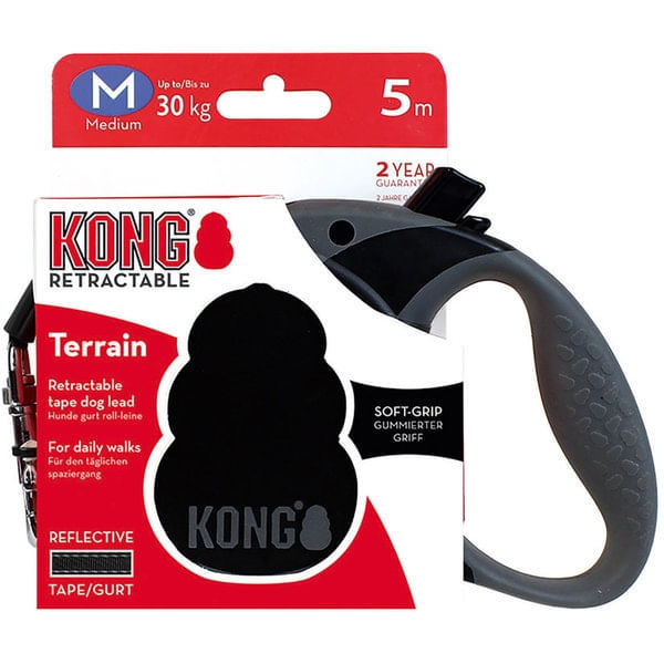 Lesa Retractabila Kong Terrain M, 5m-30 Kg, Negru - poza 2