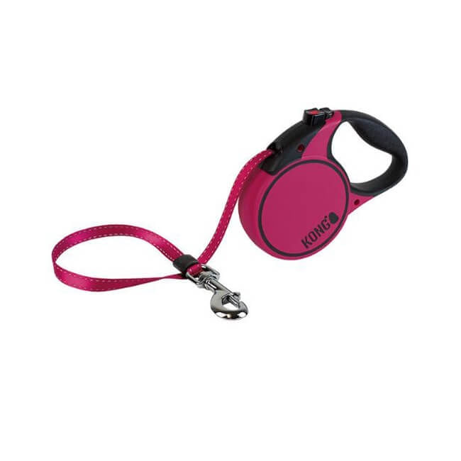 Lesa Retractabila Kong Terrain S, 5m-20 Kg, Fucsia - poza 1