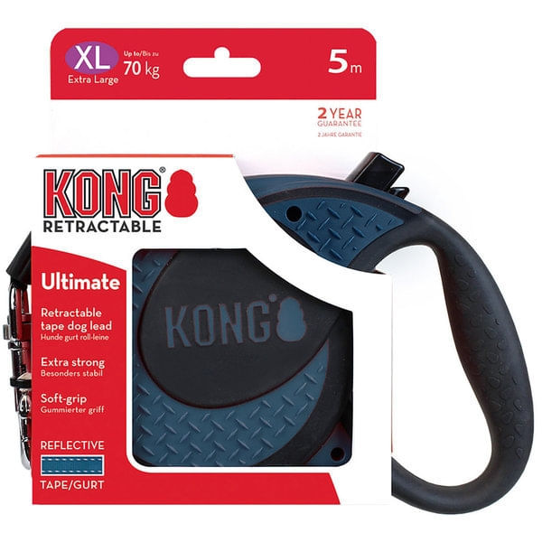 Lesa Retractabila Kong Ultimate 5m-70 Kg, Albastru - poza 5