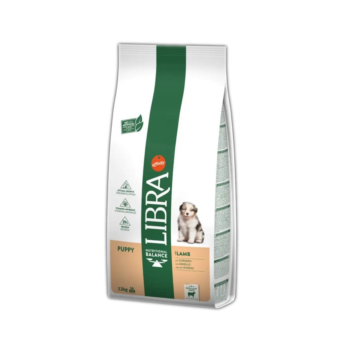 LIBRA Dog Puppy, M-XL, Miel, sac hrană uscată câini junior, 12kg - poza 2