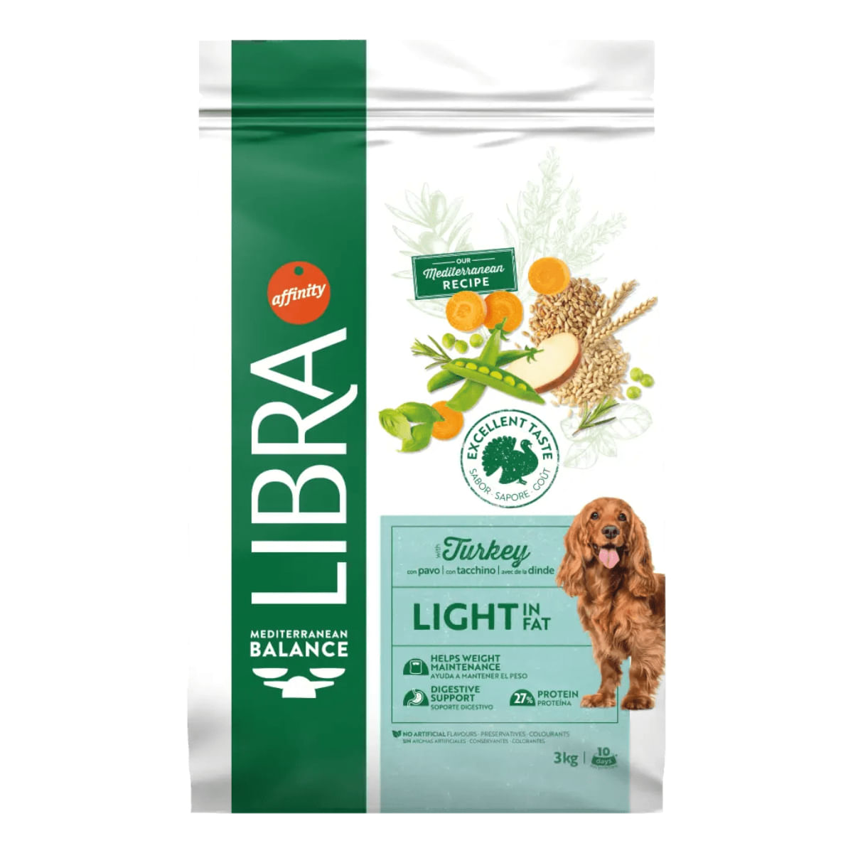 LIBRA Mediterranean Balance Light in Fat, XS-XL, Curcan, hrană uscată câini, obezitate, 12kg - poza 5