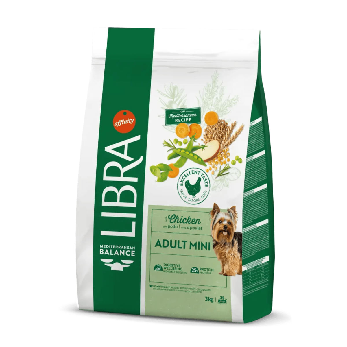 LIBRA Mediterranean Balance Mini Adult, XS-S, Pui și Fructe, hrană uscată câini, 8kg - poza 3