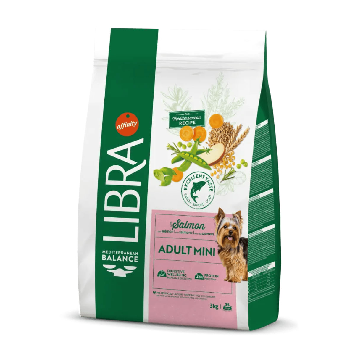 LIBRA Mediterranean Balance Mini Adult, XS-S, Somon, hrană uscată câini, 8kg - poza 3