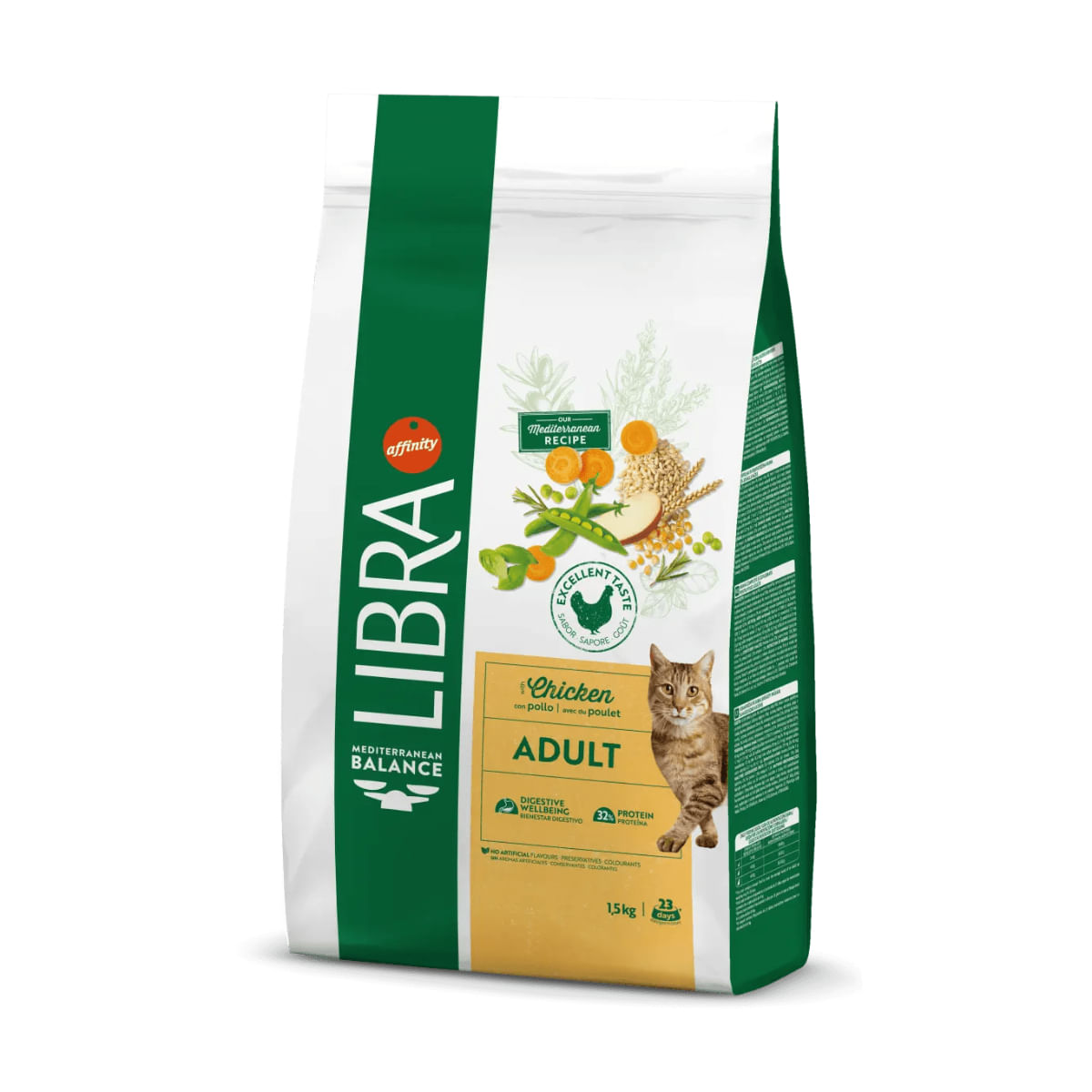 LIBRA Mediterranean Balance, Pui și Fructe, hrană uscată pisici, 12kg - poza 3