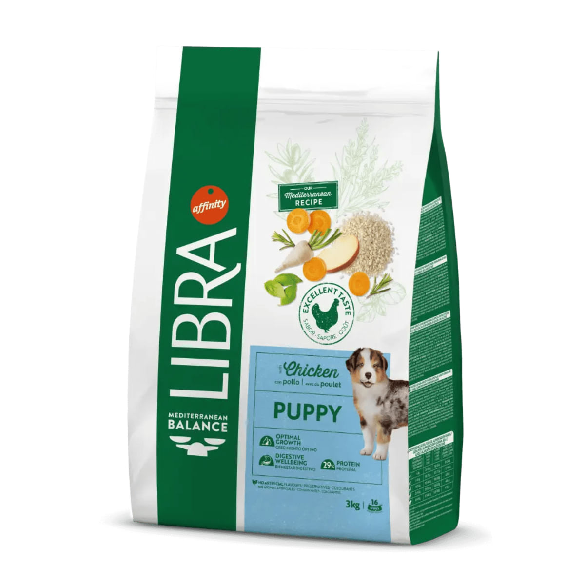 LIBRA Mediterranean Balance Puppy, XS-XL, Pui, hrană uscată câini junior, 12kg - poza 3