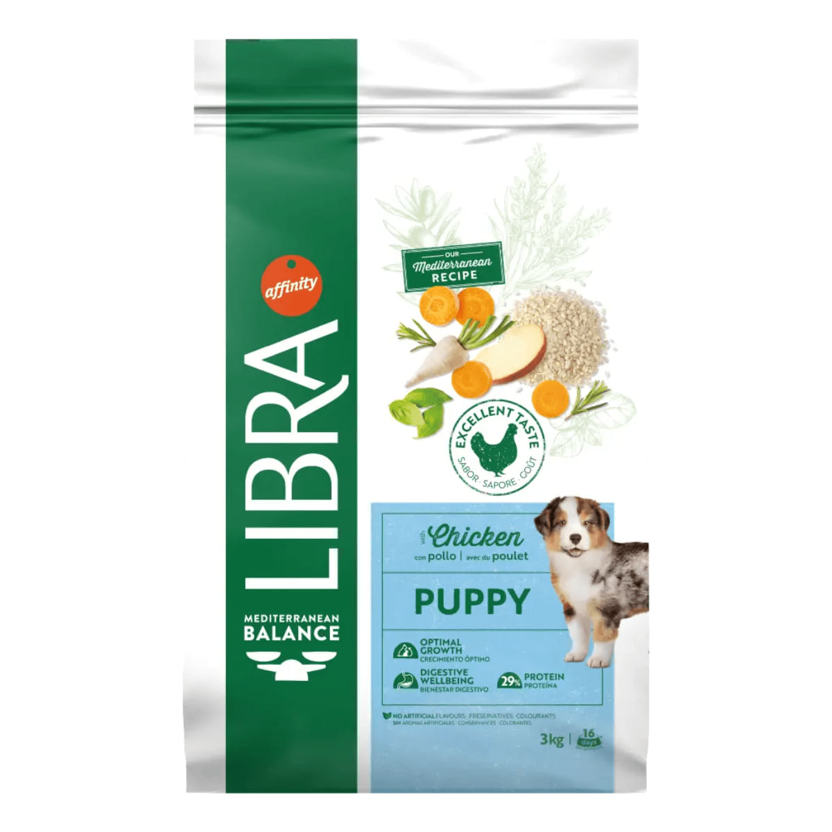 LIBRA Mediterranean Balance Puppy, XS-XL, Pui, hrană uscată câini junior, 12kg - poza 5