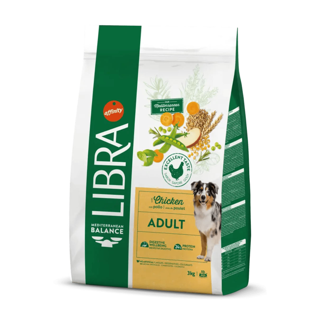 LIBRA Mediterranean Balance, XS-XL, Pui, hrană uscată câini, 14kg - poza 3