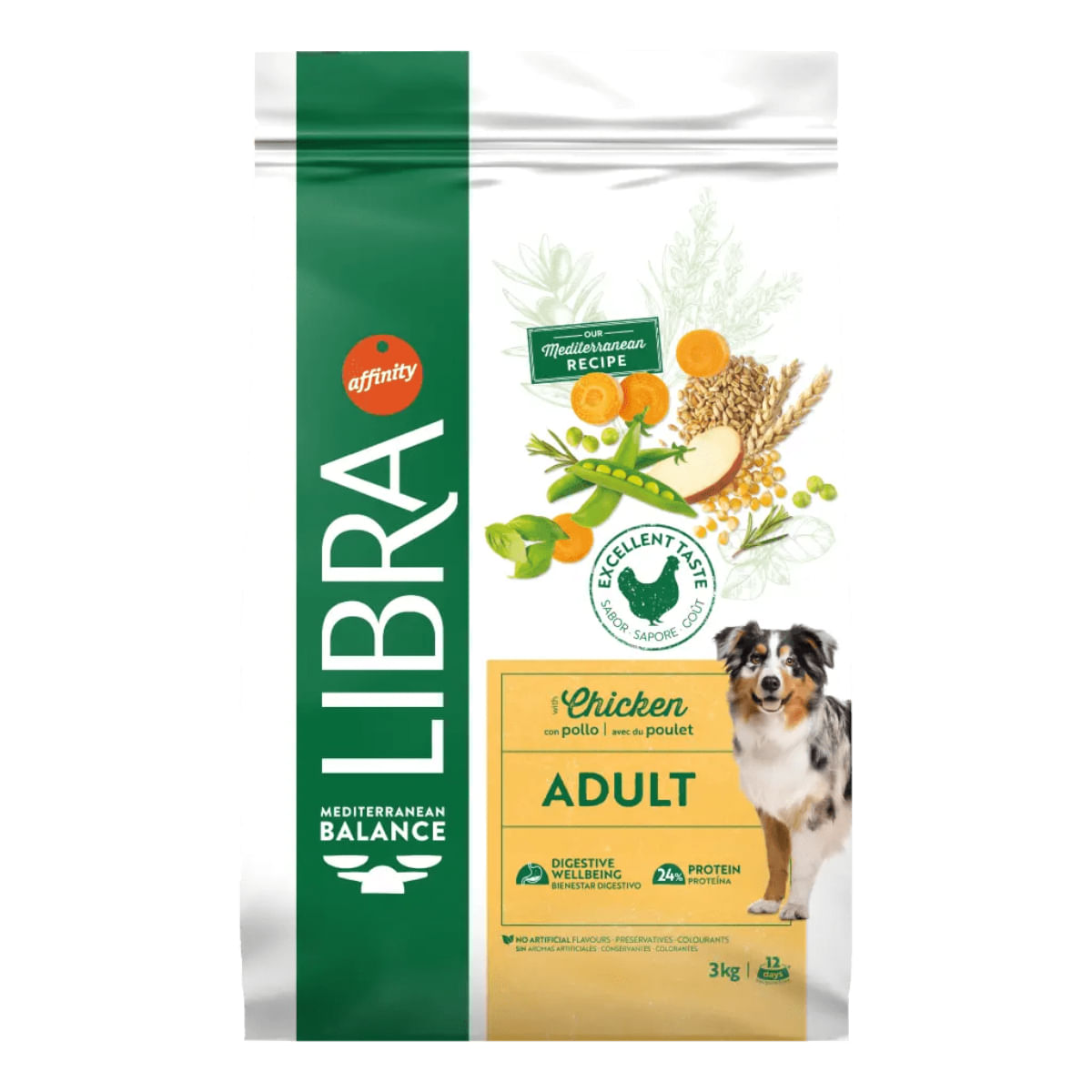 LIBRA Mediterranean Balance, XS-XL, Pui, hrană uscată câini, 14kg - poza 5
