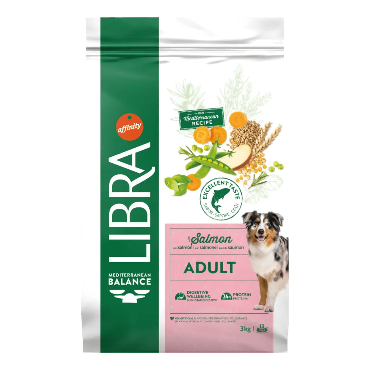 LIBRA Mediterranean Balance, XS-XL, Somon, hrană uscată câini, 14kg - poza 5