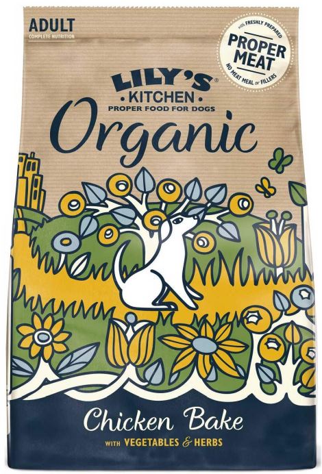 LILY'S KITCHEN Organic, pui cu legume şi condimente, fără cereale