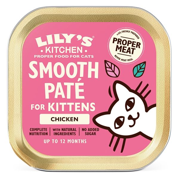 Lily's Kitchen, Smooth Pate for Kittens, Chicken, 85 g