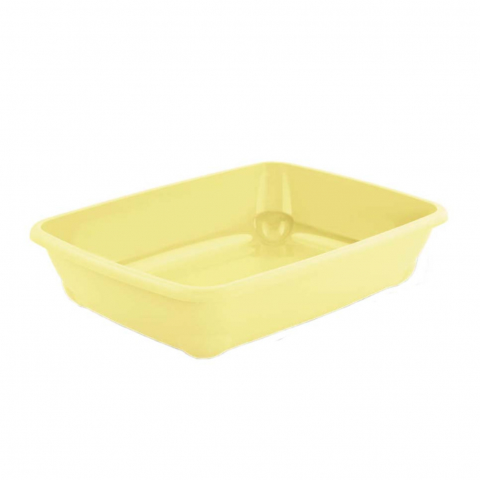 Litiera pentru pisici MPB Birba Mini, 30x31x9h cm, Galben