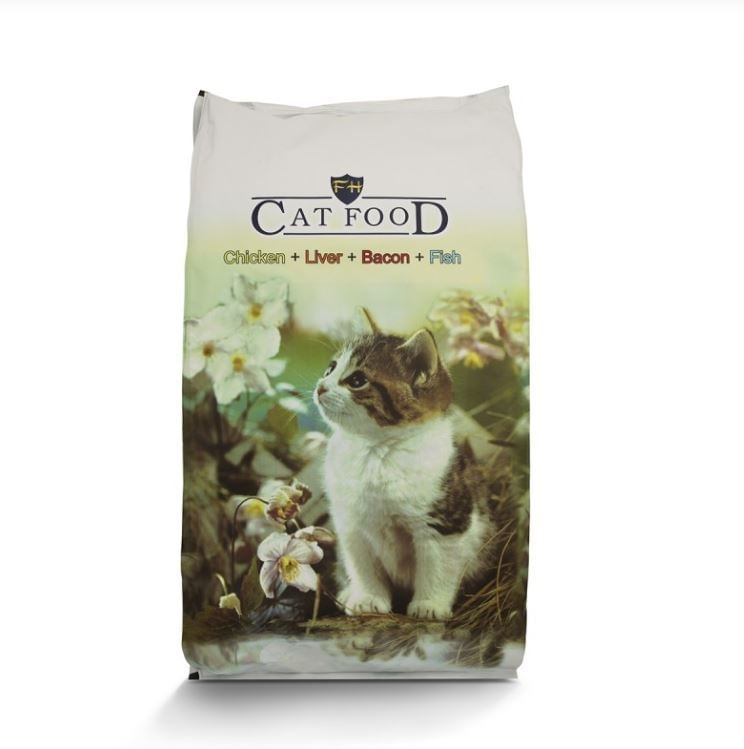 LJUBIMETZ CAT FOOD Mix, Pui, Ficat, Bacon, Pește, hrană uscată pisici, 10kg - poza 1