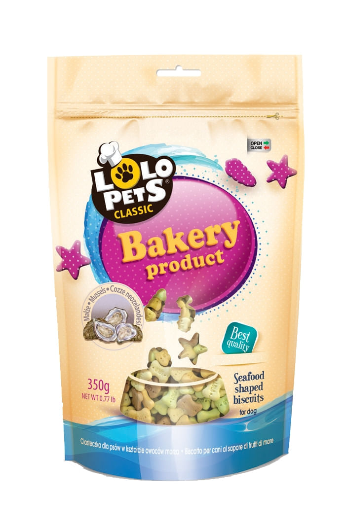 Lolo Pets Caine Biscuiti cu Midii din Noua Zeelanda, 350 g - poza 1