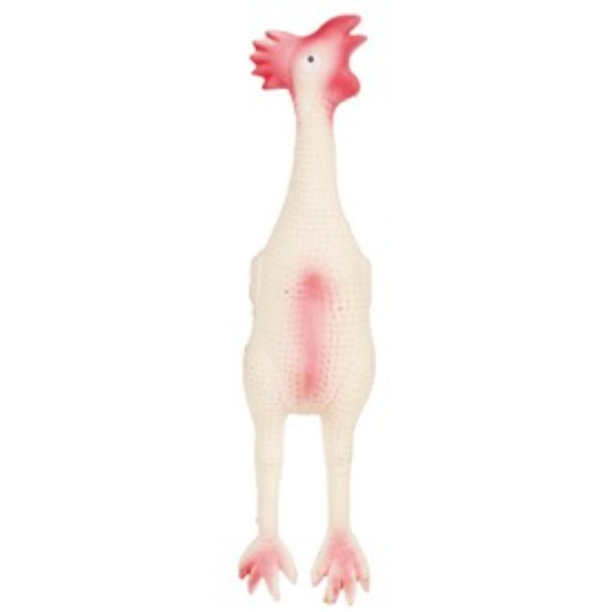 M-PETS Anastasia, jucărie de aport câini S-XL, cu sunet, cauciuc, crem și roșu, 32cm - poza 2