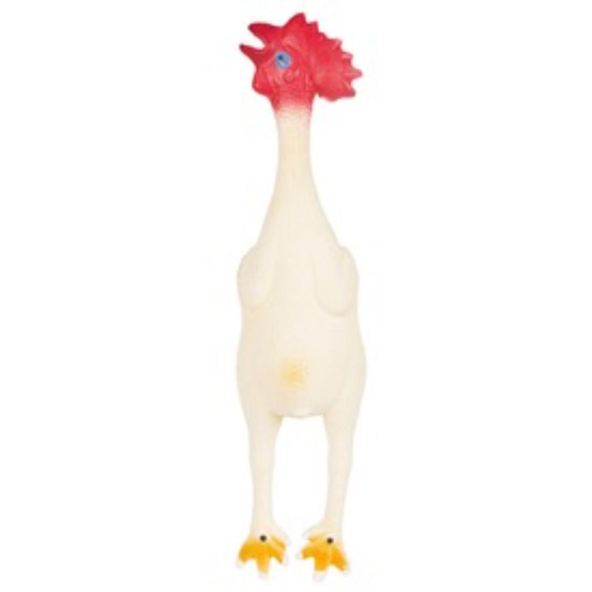 M-PETS Anouchka, jucărie de aport câini M-XL, cu sunet, cauciuc, crem și roșu, 41.5cm - poza 1