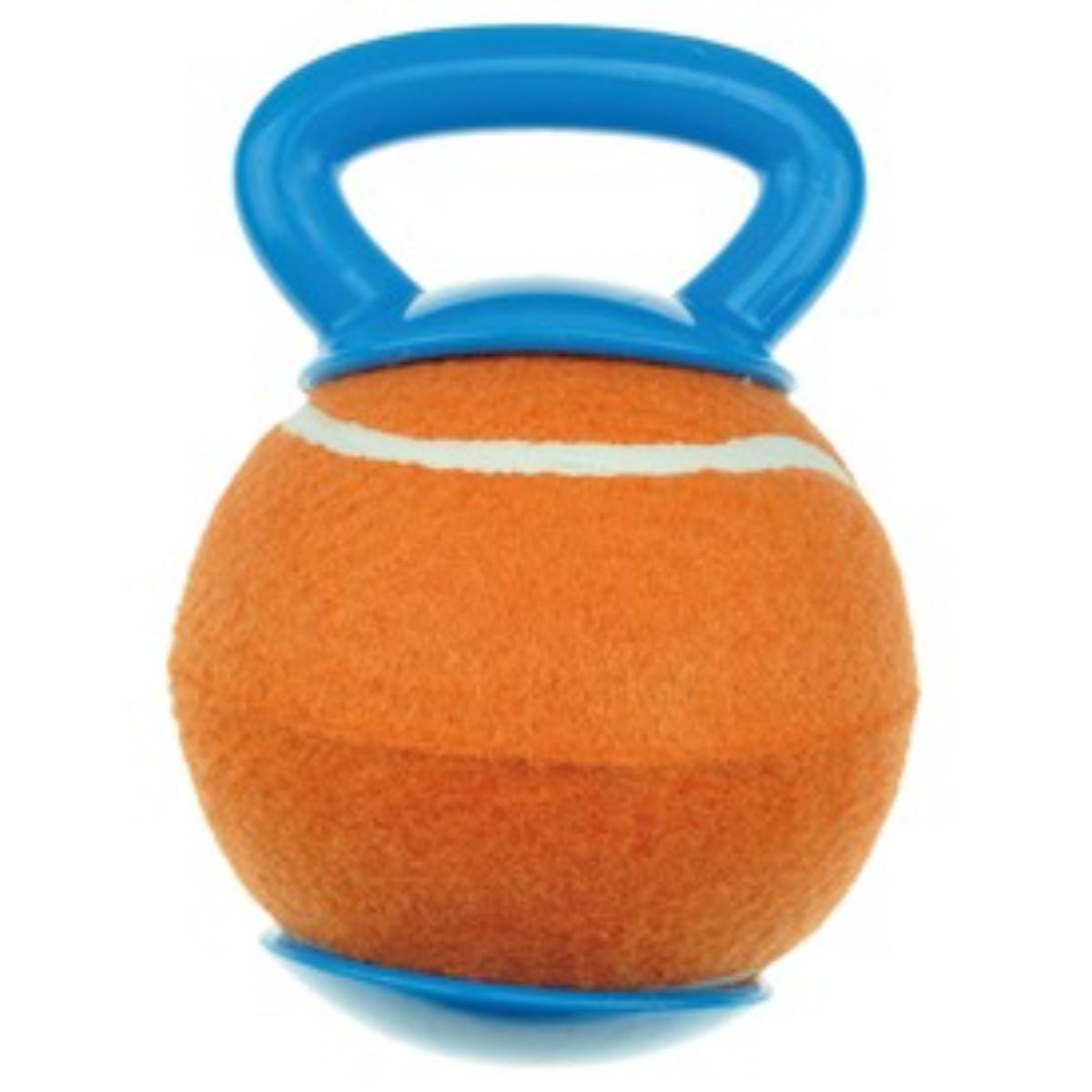 M-PETS Baggy, jucărie minge câini, activități fizice, cauciuc M-PETS Baggy, jucărie minge câini S-L, activități fizice, cauciuc, albastru și portocaliu, ⌀18.4cm - poza 2