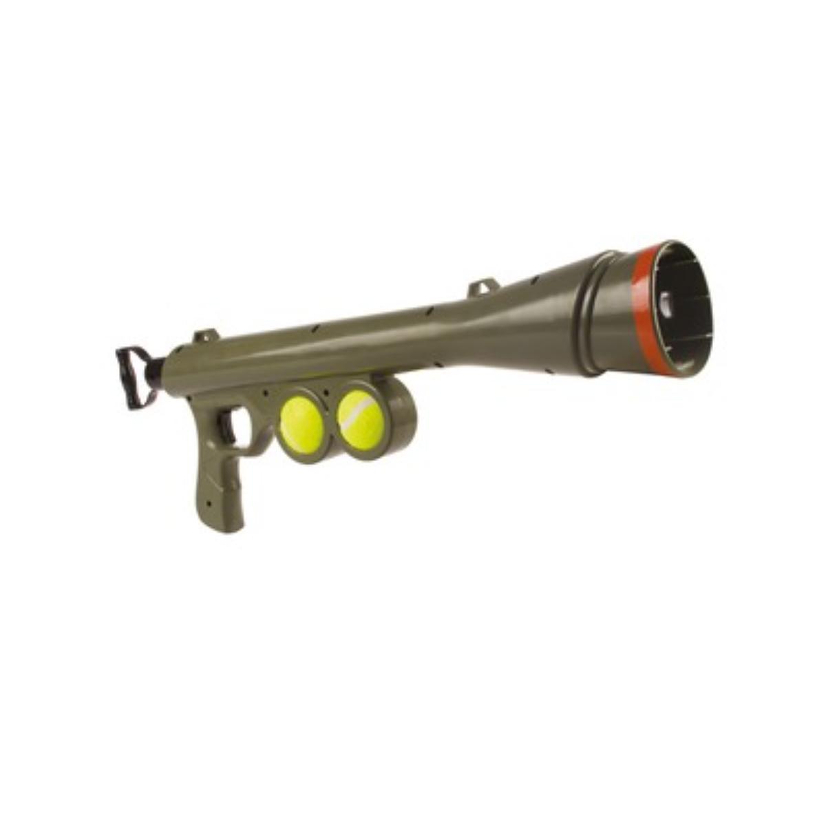 M-PETS Bazooka Ball Launcher, jucărie interactivă, câini XS-XL, activități fizice, plastic, gri, 60cm - poza 1