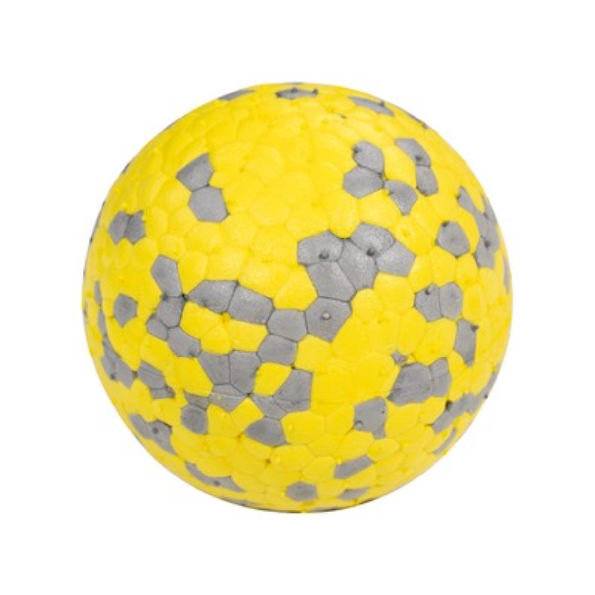 M-PETS Bloom, jucărie minge, câini, activități fizice, poliester oxford M-PETS Bloom, jucărie minge, câini XS-M, activități fizice, poliester oxford, galben și gri, ⌀7cm - poza 1