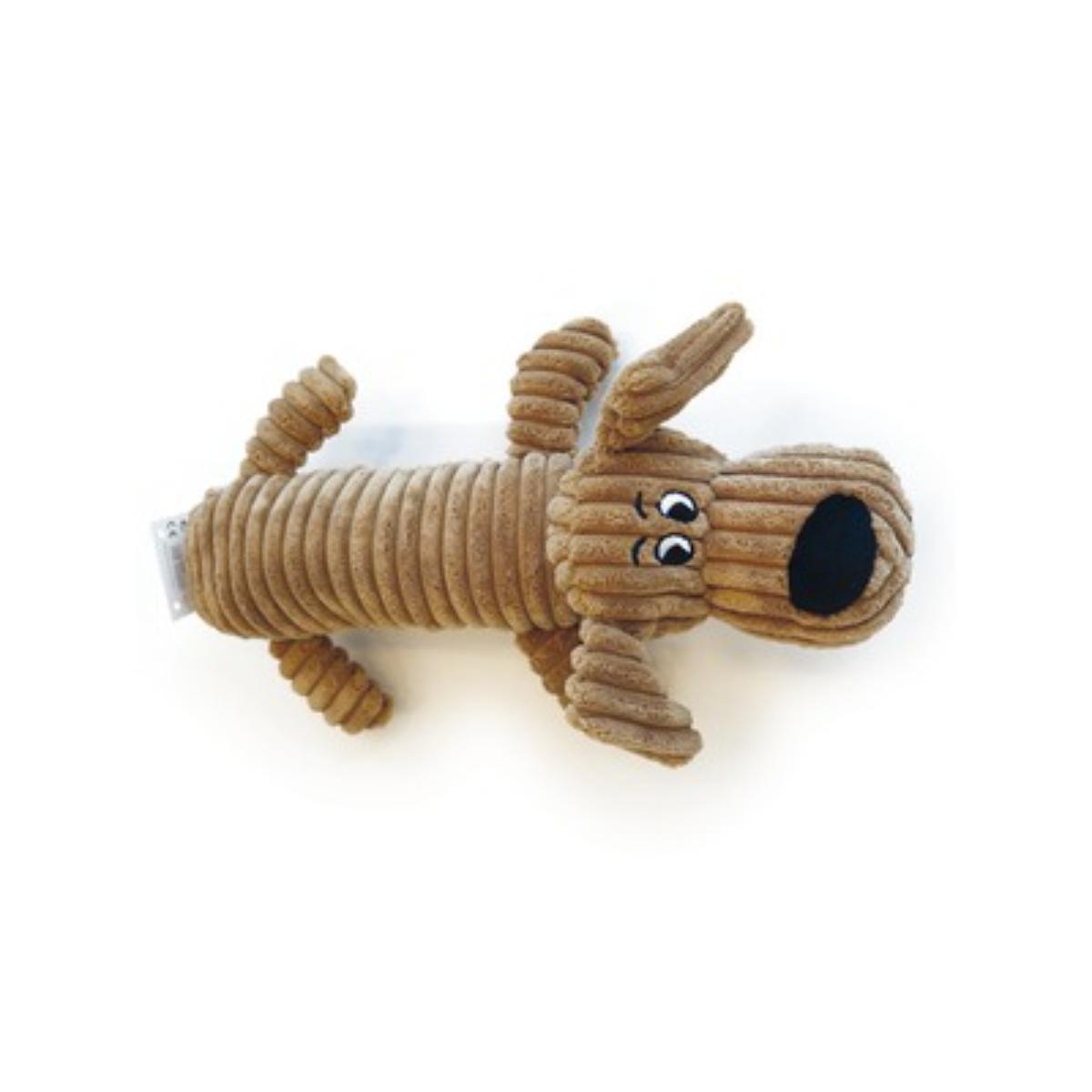 M-PETS Charly Squeaker, jucărie de pluș, câini XS-L, cu sunet, pluș, maro, 32cm - poza 2