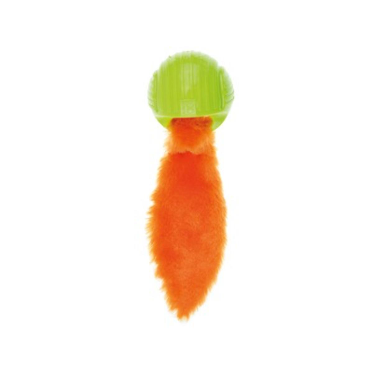 M-PETS Foxball, jucărie minge, câini, activități fizice, cauciuc M-PETS Foxball, jucărie minge, câini XS-M, activități fizice, cauciuc, portocaliu și verde, 24.7cm - poza 1