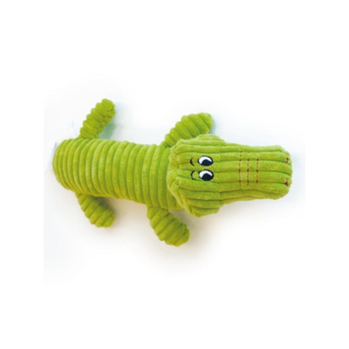M-PETS Franky Squeaker, jucărie de pluș câini XS-L, cu sunet, pluș, verde, 32cm - poza 1