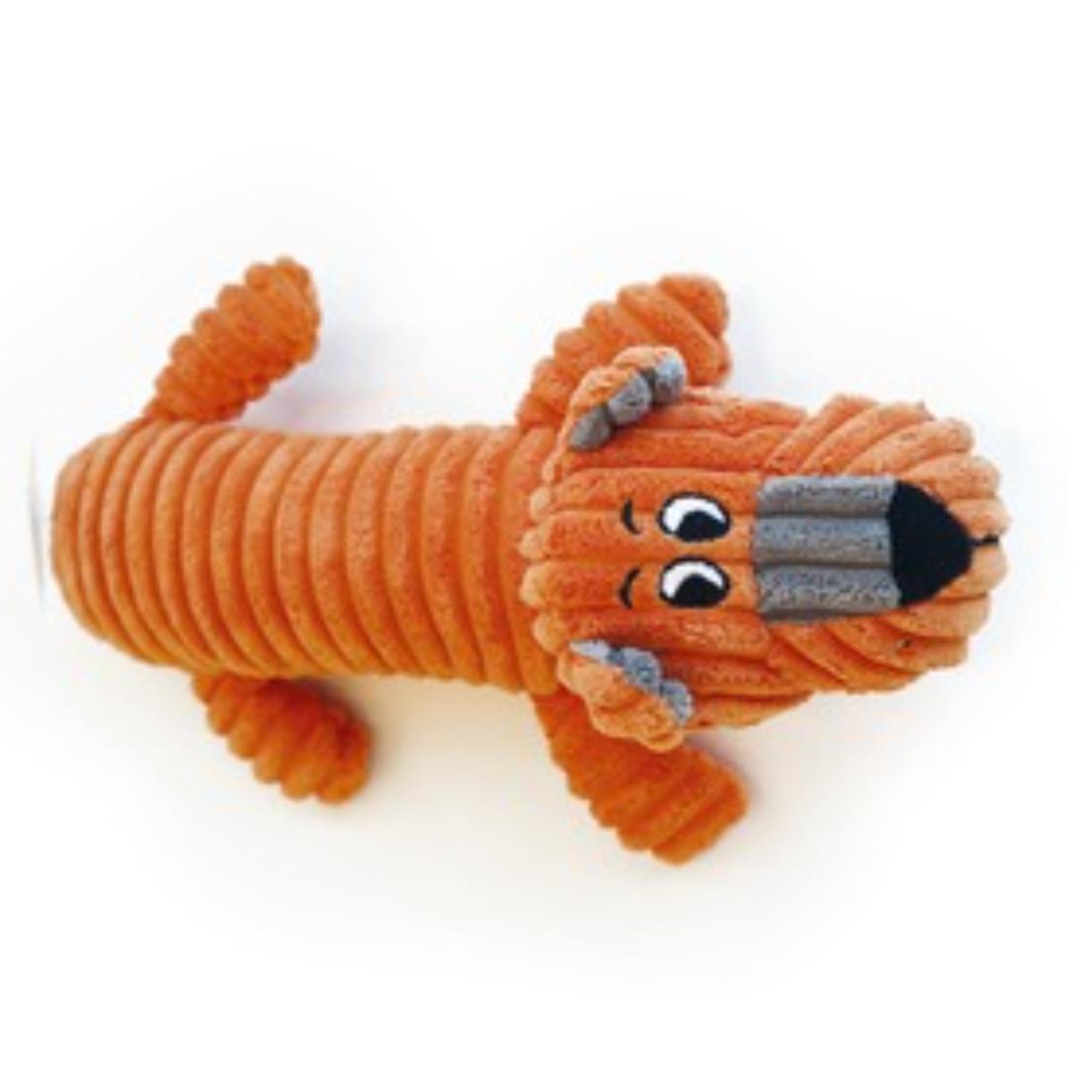 M-PETS Gary Squeaker, jucărie de pluș câini XS-L, cu sunet, pluș, portocaliu și gri, 32cm - poza 2