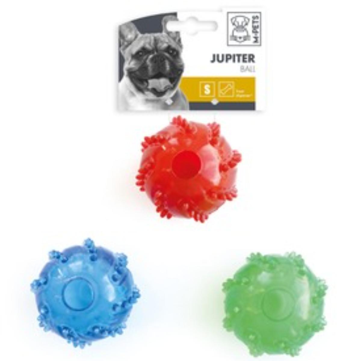 M-PETS Jupiter, jucărie minge câini, eliberare recompense, dentiție, cauciuc M-PETS Jupiter, jucărie minge câini S, eliberare recompense, dentiție, cauciuc, diverse culori, ⌀6.5cm - poza 2